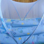 Kado Bayi Baby Gift Kasur Bayi Lipat Kelambu plus Bantal dan 2 Guling warna biru
