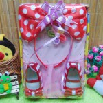 Paket Kado Lahiran Bayi Baby Gift Dress Pink Minnie Mouse Red Polka Series