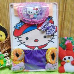 Kado Lahiran Paket Kado Bayi Baby Gift Dress Hello Kitty Ungu Cantik