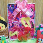FREE KARTU UCAPAN Kado Lahiran Paket Kado Bayi Baby Gift Box Little Pony Merah