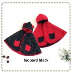 Kado bayi baby cape cuddle me bolak balik jaket anak bayi toddler 0-3th motif leopard black