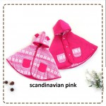 Kado bayi baby cape cuddle me bolak balik jaket anak bayi toddler 0-3th motif scandinavian pink