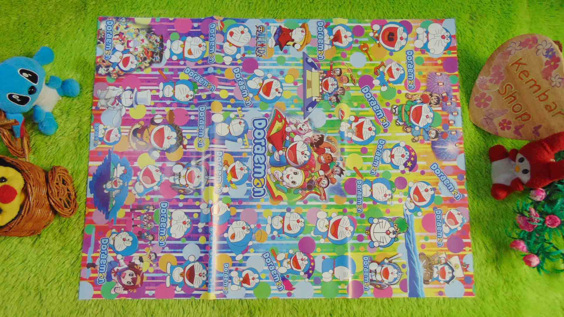 sampul kado bayi kertas kado lahiran baby gift motif Doraemon The Movie