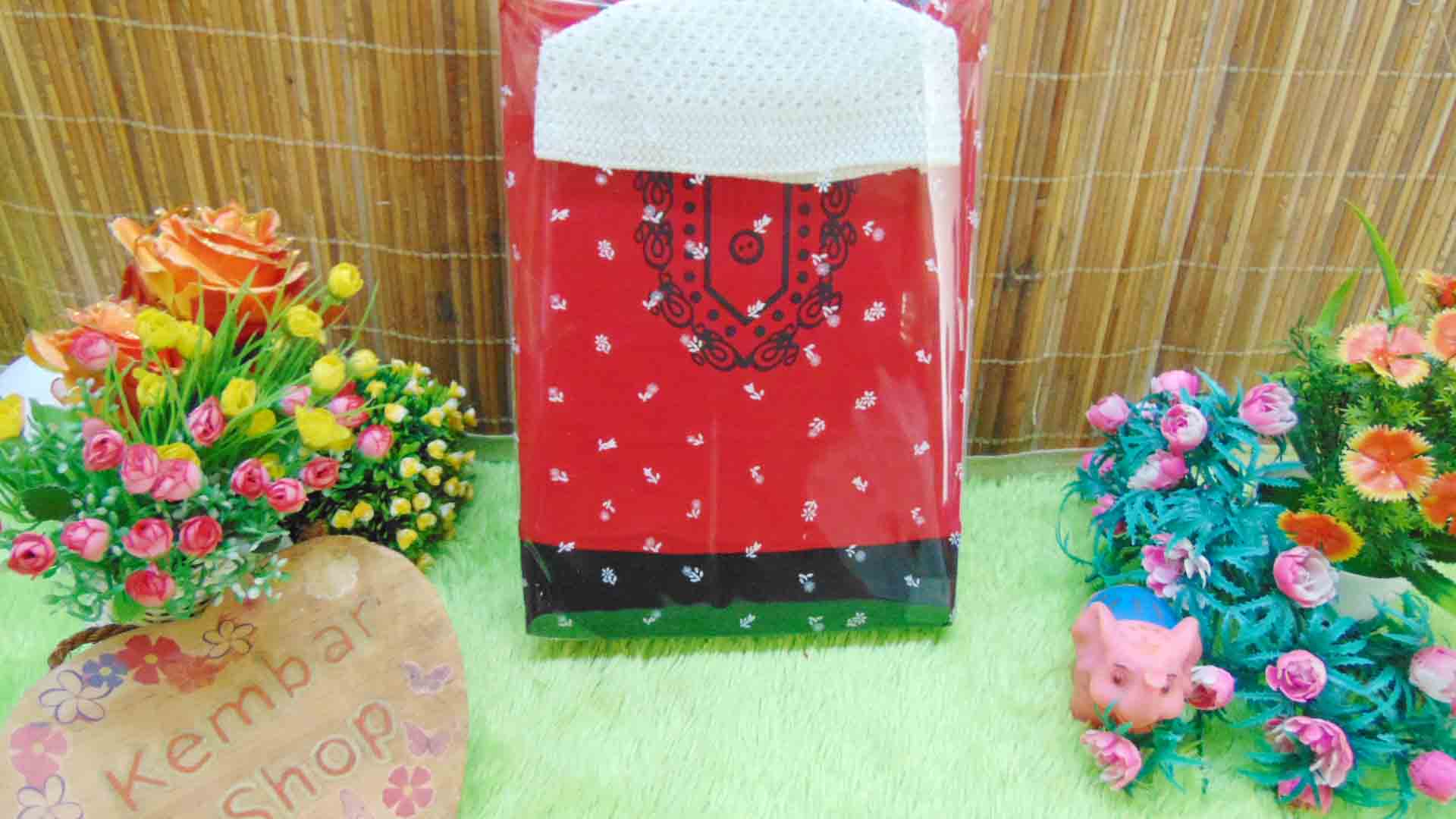 FREE KARTU UCAPAN paket kado lahiran bayi baby gift set box Romper bayi muslim Plus peci Aneka Warna (2)