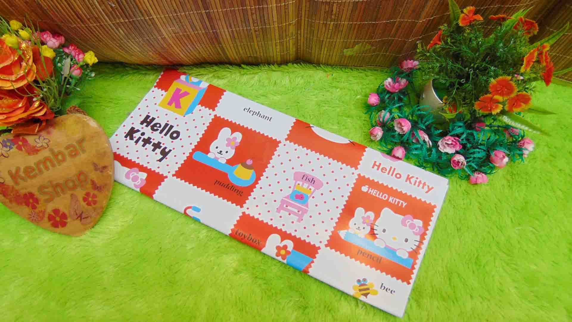 sampul kado bayi kertas kado lahiran baby gift motif Hello Kitty Kotak Merah