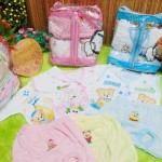 FREE TAS Kado Bayi Paket 6pcs celana pop kacamata bayi plus 6pcs baju bayi newborn
