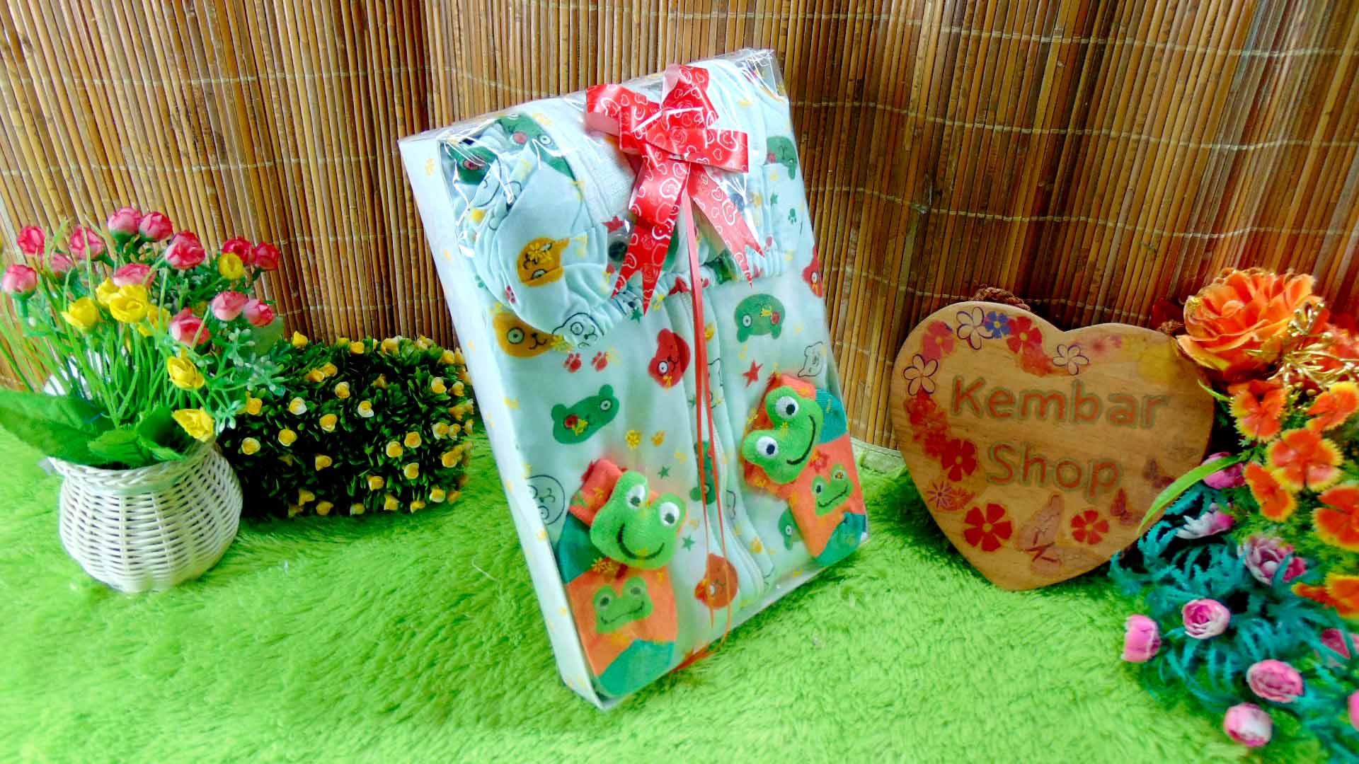 15 FREE KARTU UCAPAN paket kado lahiran bayi baby gift set box jaket plus sock ANEKA motif