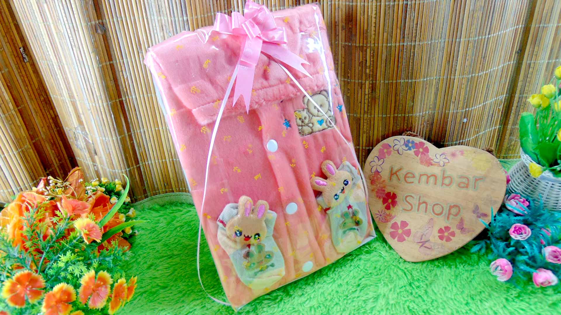 7 FREE KARTU UCAPAN paket kado lahiran bayi baby gift set box jaket plus sock ANEKA motif