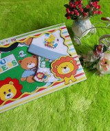paket kado bayi lion hijau 63 terdiri dari kaos lengan panjang,celana,topi bayi bahan lembut
