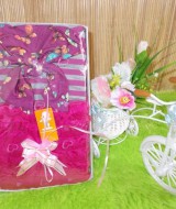 TERMURAH paket kado bayi cewek nila-02 baby gift set 40 terdiri dari kaos bayi,rok ruffle lucu,dan bandana cantik cocok banget buat kado