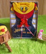 TERMURAH paket kado bayi cowok jeans baby gift set spongebob Rp70.000 terdiri dari kaos bayi,celana kodok bayi dan topi spongebob cocok banget buat kado