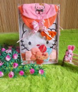 paket kado HELLO KITTY pinkRp 55.000 terdiri dari dress,topi,dan bando hello kitty cantik imut cocok untuk 0-12 bulan