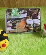 paket kado bayi ARMY PUTIH COKELAT Rp 49.000 terdiri dari kaos army,celana,topi,dan sepatu army bayi muat untuk 0-9 bulan