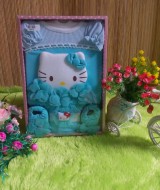 paket kado bayi eksklusif hello kitty biru 75 terdiri dari dress bayi plus bando bayi dan sepatu bayi imut muat untuk 0-6 bulan cocok banget untuk kado