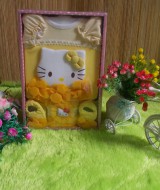 paket kado bayi eksklusif hello kitty kuning 75 terdiri dari dress bayi plus bando bayi dan sepatu bayi imut muat untuk 0-6 bulan cocok banget untuk kado
