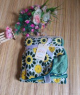 selimut carter double fleece bayi motif bunga hijau 60 bahan tebal dan lembut banget cocok juga untuk kado