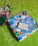 selimut carter double fleece bayi motif piknik biru 60 bahan tebal dan lembut banget cocok juga untuk kado (2)