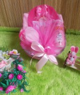 BEST SELLER paket kado bayi keranjang pink lengkap 59 berisi handuk bayi,topi bayi,setelan baju bayi,washlap bayi,sabun,dan bedak bayi cocok banget untuk kado bayi newborn