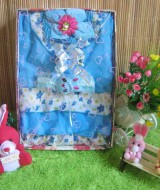 paket kado bayi dress biru cantik 55 terdiri dari dress bayi cantik,turban,dan bando bayi serba biru cantik,muat utk 0-12bulan,cocok untuk kado bayi