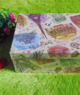 kotak kado giftbox kemasan kado motif menara eiffel paris serie-A 22 tebal,bisa dipakai berulang kali,jadikan kadomu lebih istimewa,dimensi ukuran 21x16x8,5 cm