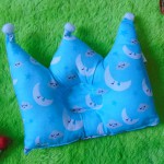 Kado bayi Bantal mahkota crown pillow bantal peyang Peang bayi baby motif bulan biru