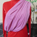 Kado Bayi Geos Gendongan Kaos Original Takasima Premium size XL motif Salur Pink BB Ibu 80-90kg – Cukin – Slings – Kain Gendongan Bayi