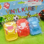 Kado bayi murah set 3in1 pencetan bayi motif mobil vinyl karet (1)