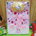 Kado Lahiran Box Paket Kado Bayi Perempuan Cewek Baby Gift Dress Pink Polka Cantik
