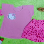 EXCLUSIVE Kado Bayi Setelan Baju Bayi 0-12bulan Atasan Wafel Plus Rok Bandana Pink Cantik