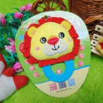 Kado bayi mainan edukasi baby gift rattle krincingan plus gigitan motif lion
