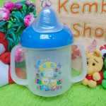 Training Spout Cup gelas minum bayi Anti Tumpah Tahan Panas Ninio BPA FREE biru