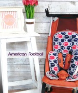 foto utama - kado lahiran bayi seat pad cuddle me alas stroller,car seat,bouncer motif american football
