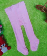 kado bayi celana panjang bayi rajut legging cotton rich lembut baby newborn 0-6bulan anti slip polos soft pink