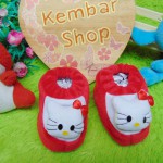 Kado bayi baby gift set sepatu prewalker alas kaki newborn 0-6bulan lembut motif Hello Kitty Merah