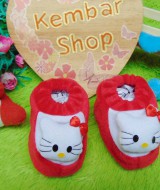 foto utama kado bayi baby gift set sepatu prewalker alas kaki newborn 0-6bulan lembut motif Hello Kitty Merah