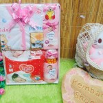 FREE KARTU UCAPAN Kado Lahiran Paket Kado Bayi Newborn Baby Gift Box Diapers Pospak plus Setelan Bayi